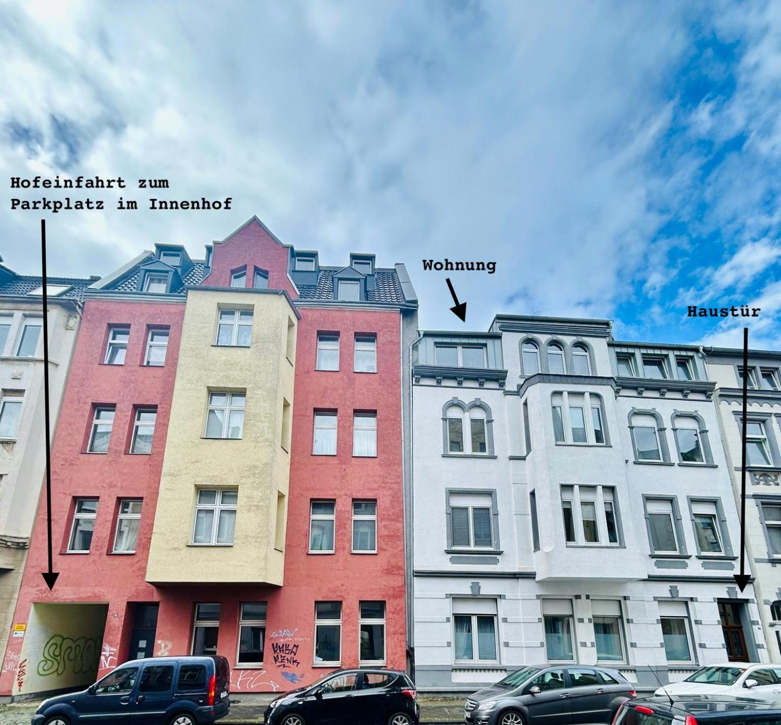Feelslikehome - Urbane Altbauwohnung Mit Dachterasse& Parkplatz Bochum Luaran gambar
